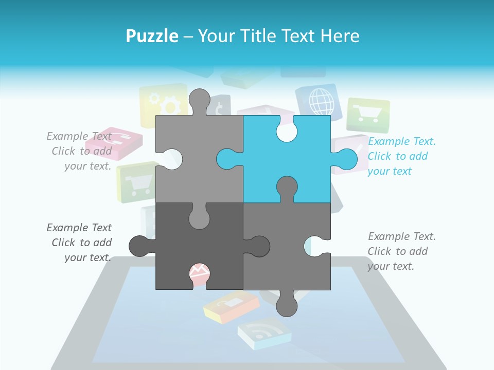 Downloading App Computer PowerPoint Template