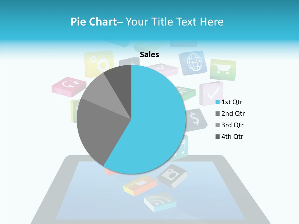 Downloading App Computer PowerPoint Template