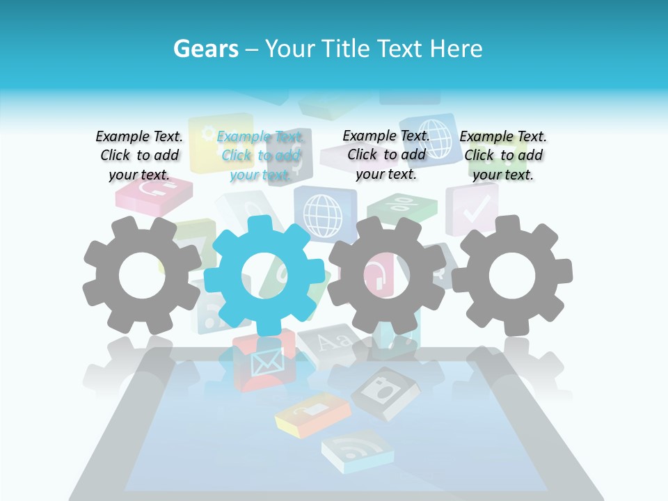 Downloading App Computer PowerPoint Template