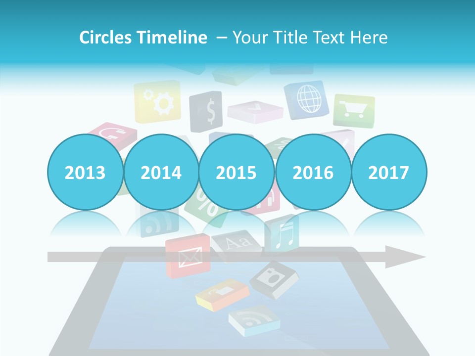 Downloading App Computer PowerPoint Template