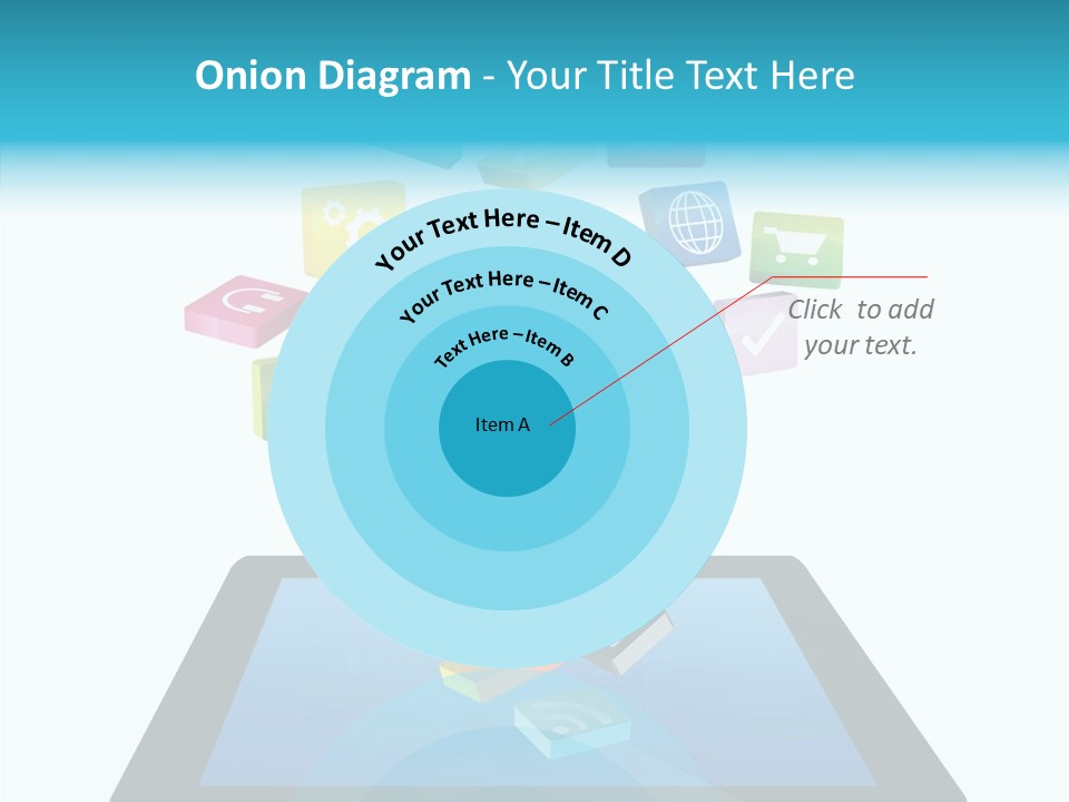 Downloading App Computer PowerPoint Template