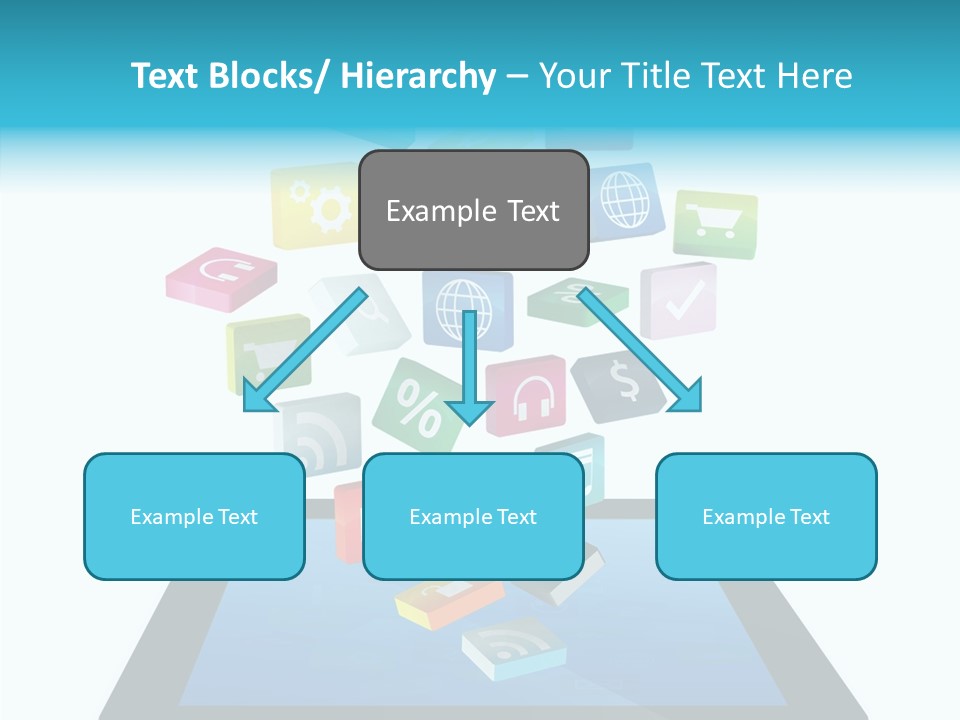 Downloading App Computer PowerPoint Template