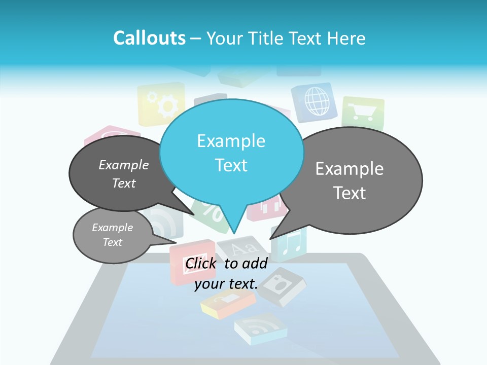Downloading App Computer PowerPoint Template