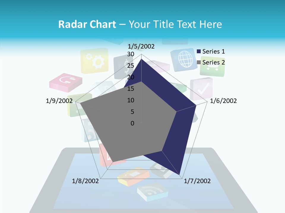 Downloading App Computer PowerPoint Template
