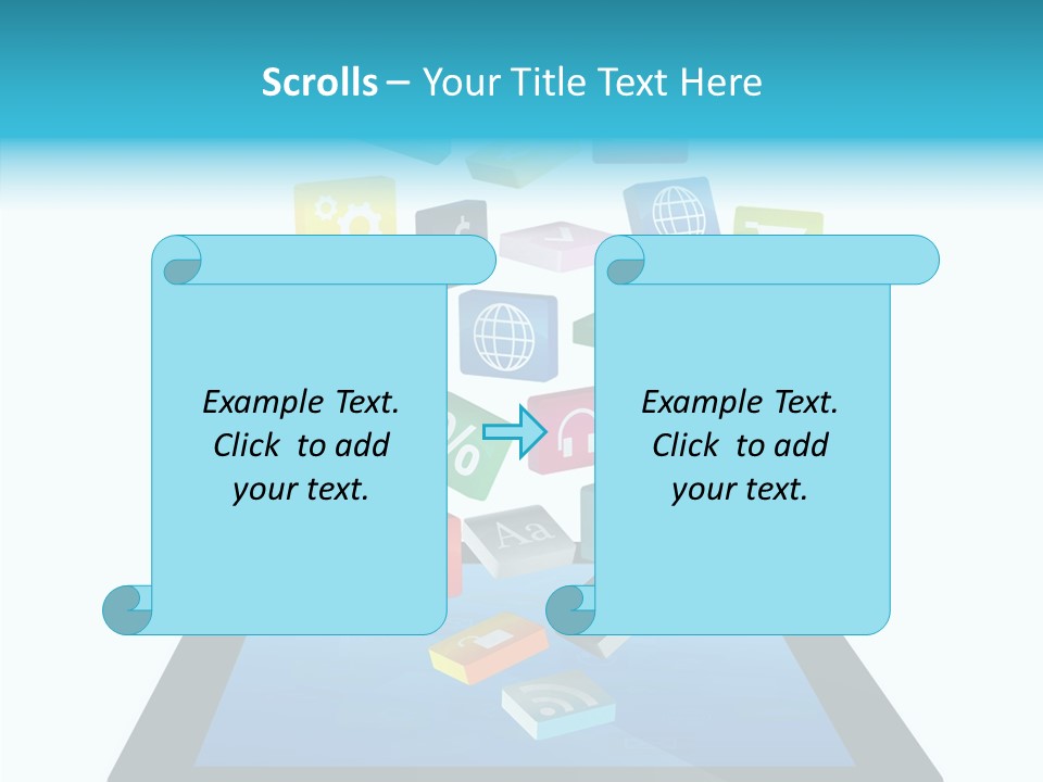 Downloading App Computer PowerPoint Template