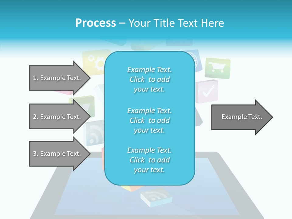 Downloading App Computer PowerPoint Template