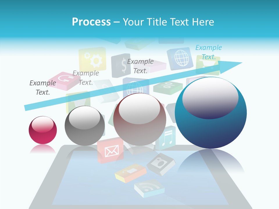 Downloading App Computer PowerPoint Template