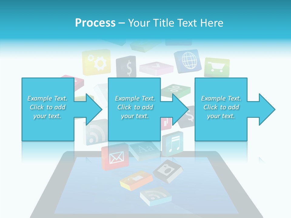 Downloading App Computer PowerPoint Template