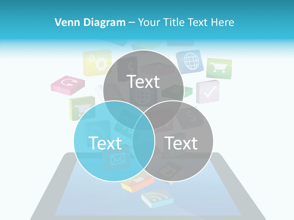Downloading App Computer PowerPoint Template