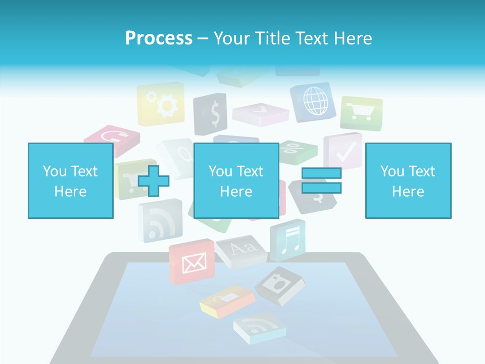 Downloading App Computer PowerPoint Template
