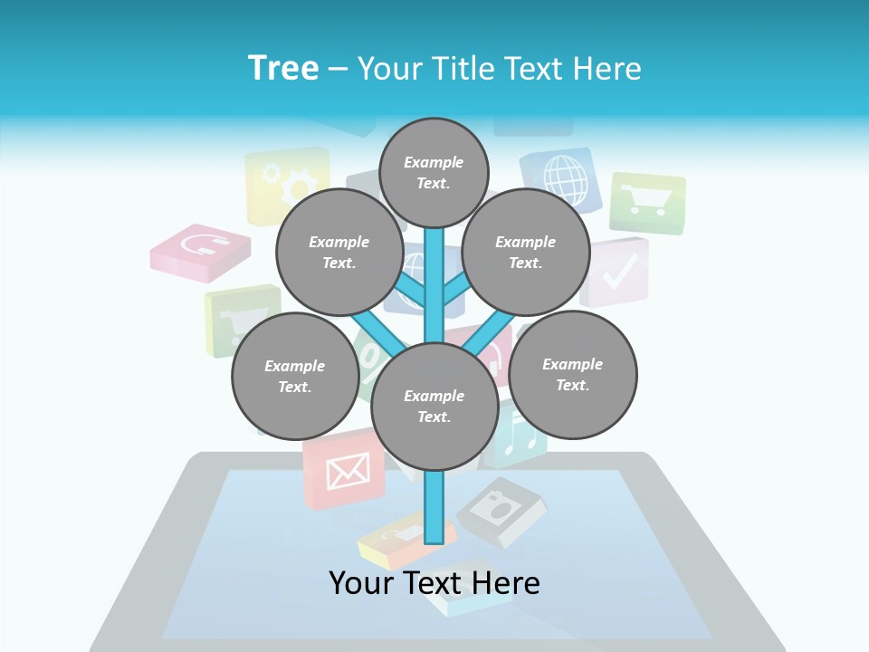Downloading App Computer PowerPoint Template