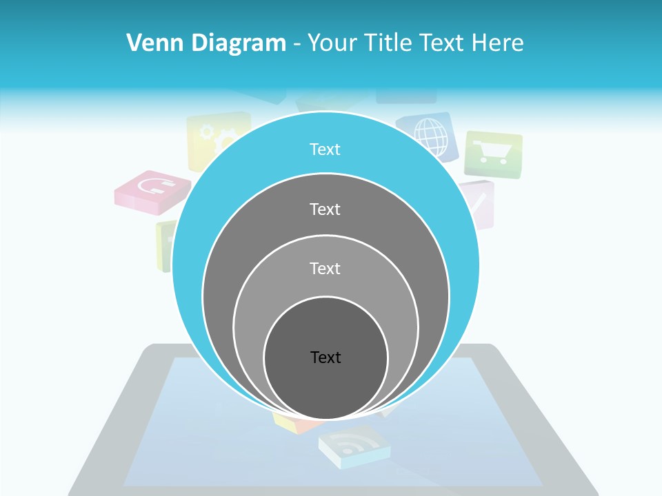 Downloading App Computer PowerPoint Template