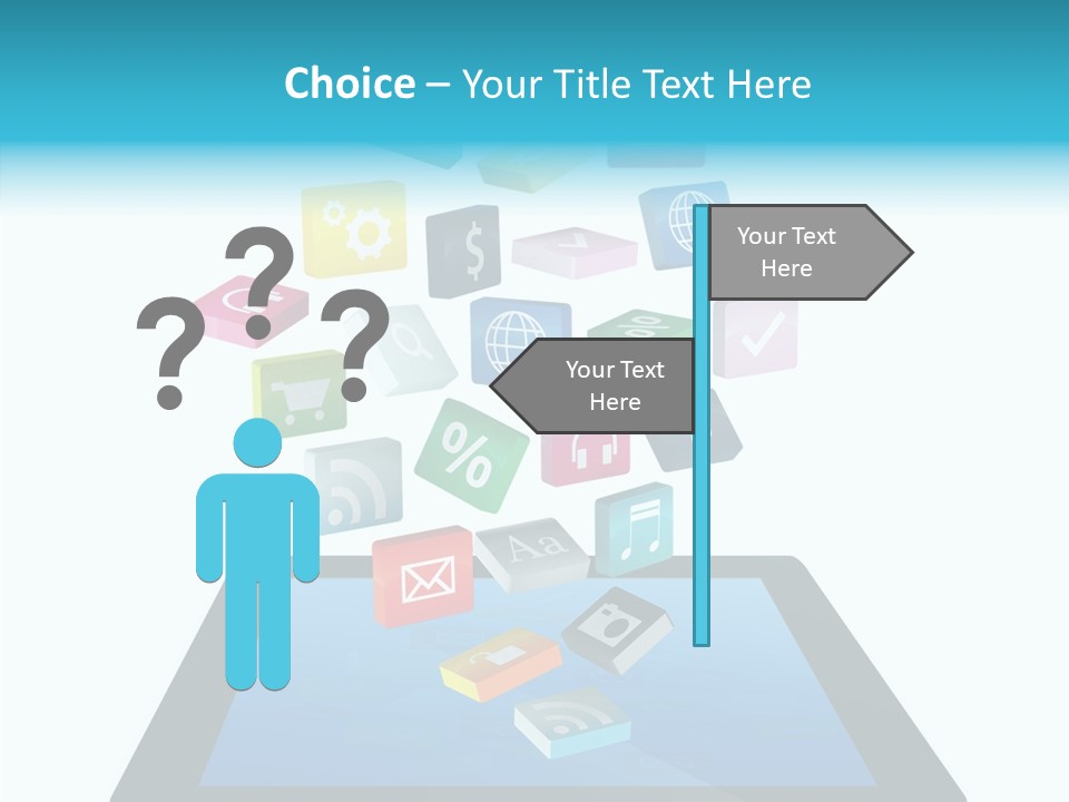 Downloading App Computer PowerPoint Template