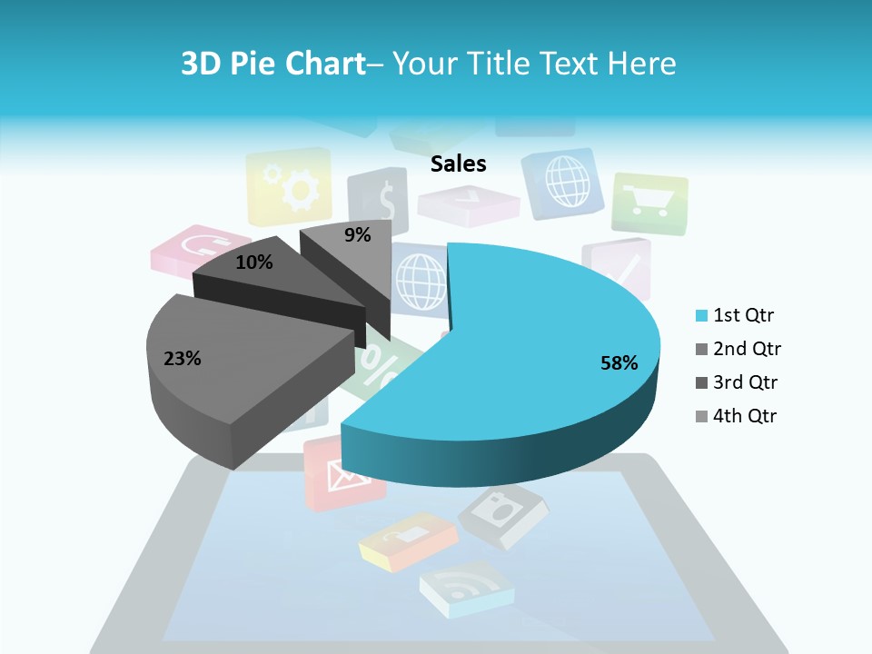 Downloading App Computer PowerPoint Template