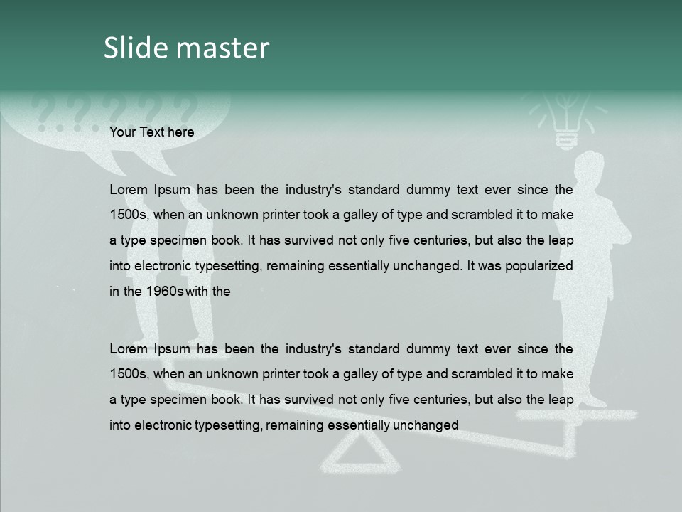 Green Thinking Success PowerPoint Template