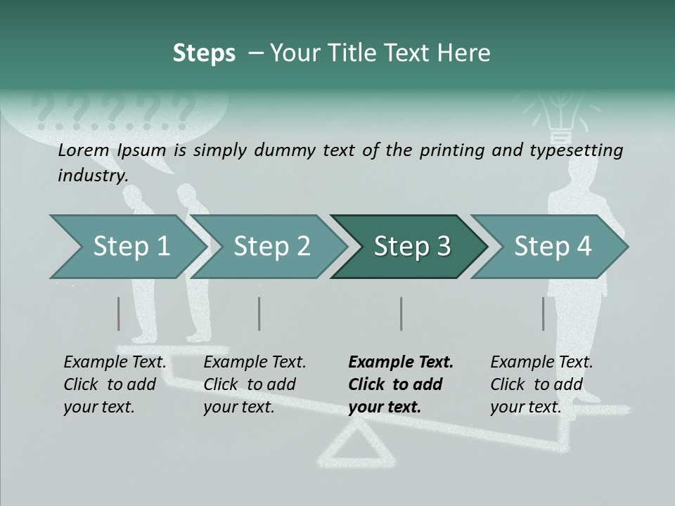 Green Thinking Success PowerPoint Template