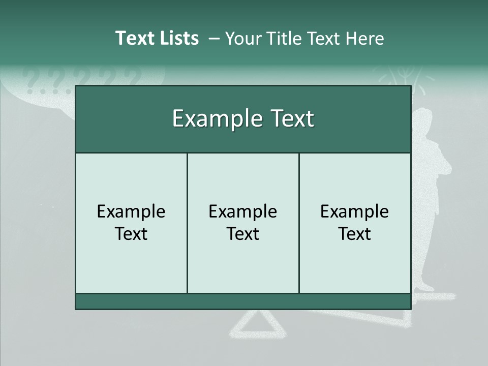 Green Thinking Success PowerPoint Template