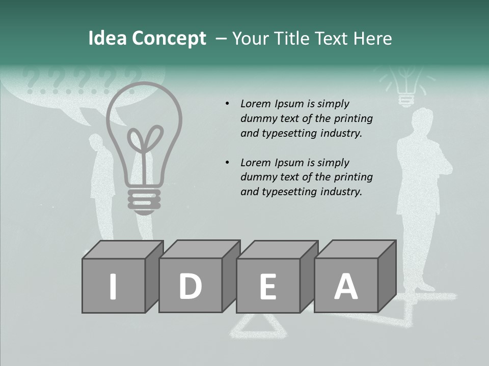 Green Thinking Success PowerPoint Template