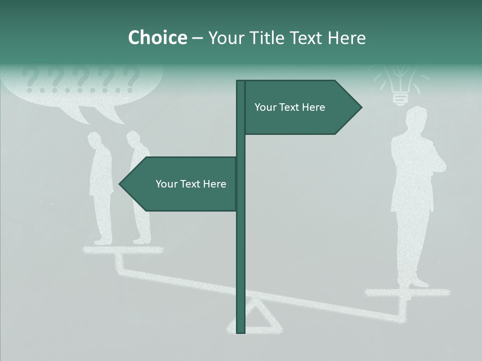 Green Thinking Success PowerPoint Template