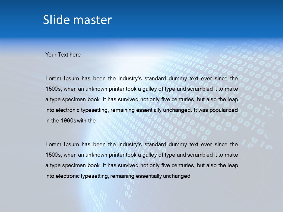 Continent Orbit Communication PowerPoint Template
