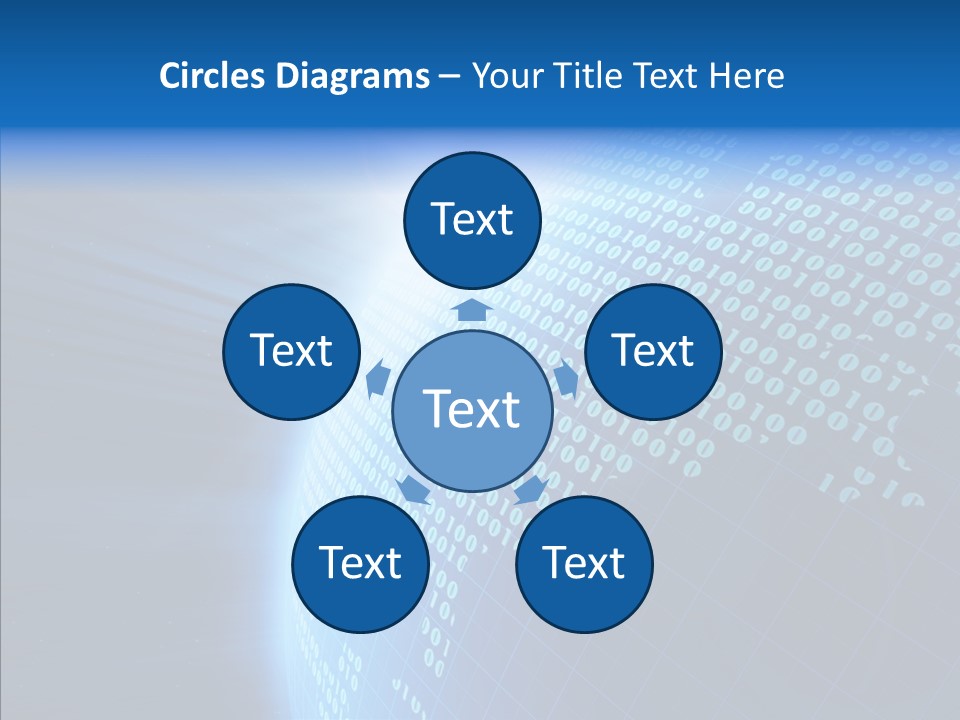Continent Orbit Communication PowerPoint Template