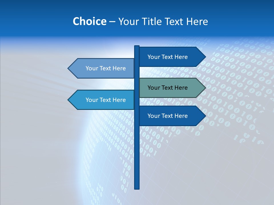 Continent Orbit Communication PowerPoint Template