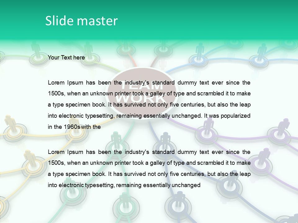 Chart Human Cooperation PowerPoint Template