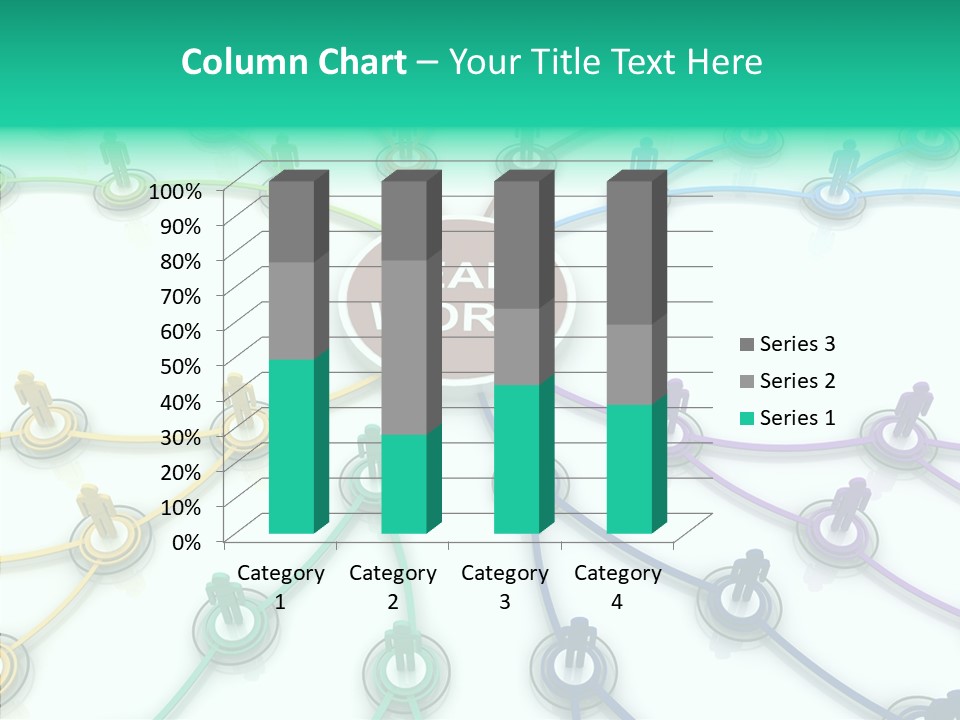 Chart Human Cooperation PowerPoint Template