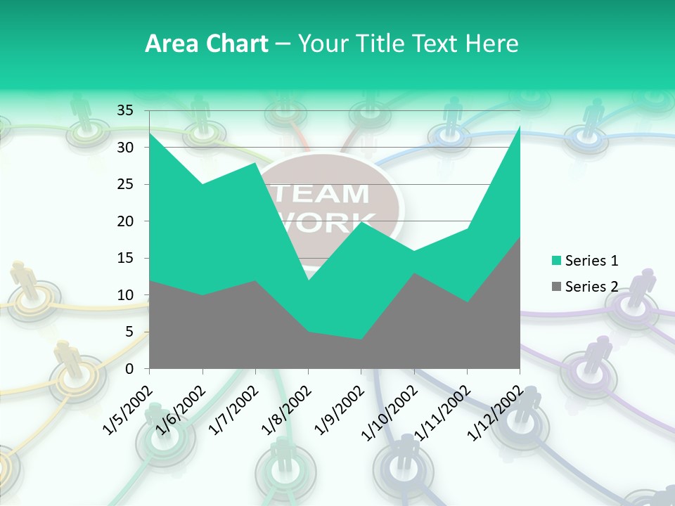 Chart Human Cooperation PowerPoint Template