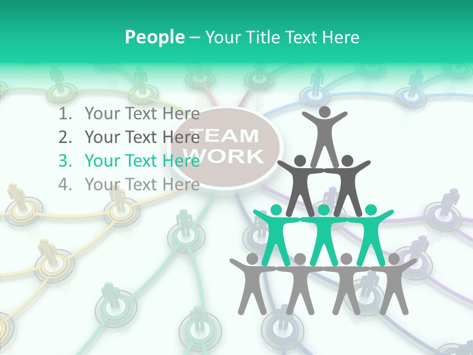 Chart Human Cooperation PowerPoint Template