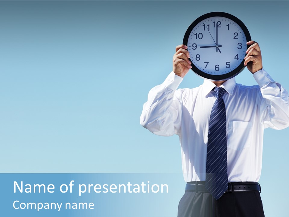 Blue Start Office PowerPoint Template