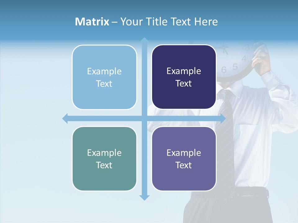 Blue Start Office PowerPoint Template