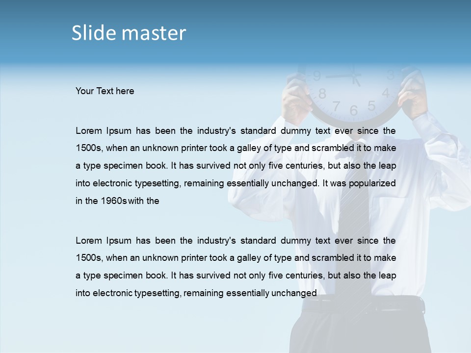 Blue Start Office PowerPoint Template