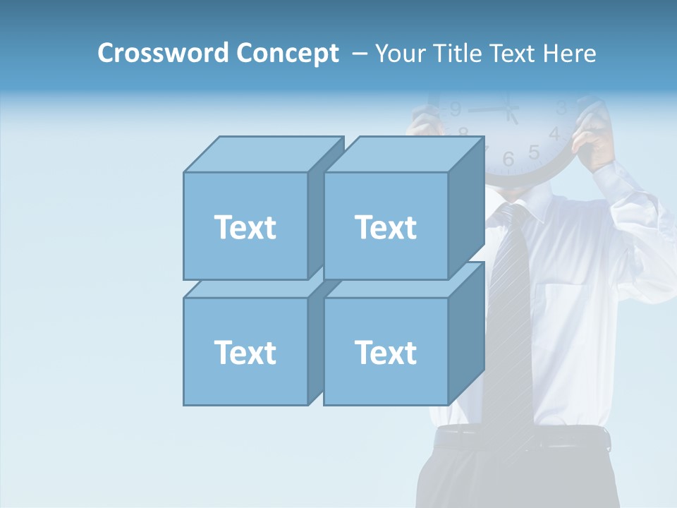 Blue Start Office PowerPoint Template