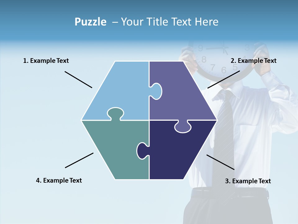 Blue Start Office PowerPoint Template