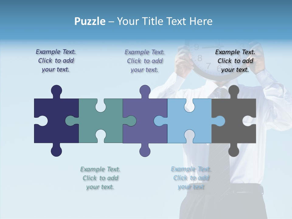 Blue Start Office PowerPoint Template