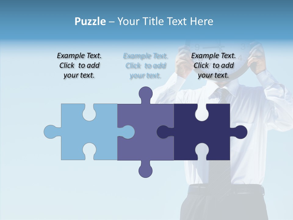 Blue Start Office PowerPoint Template