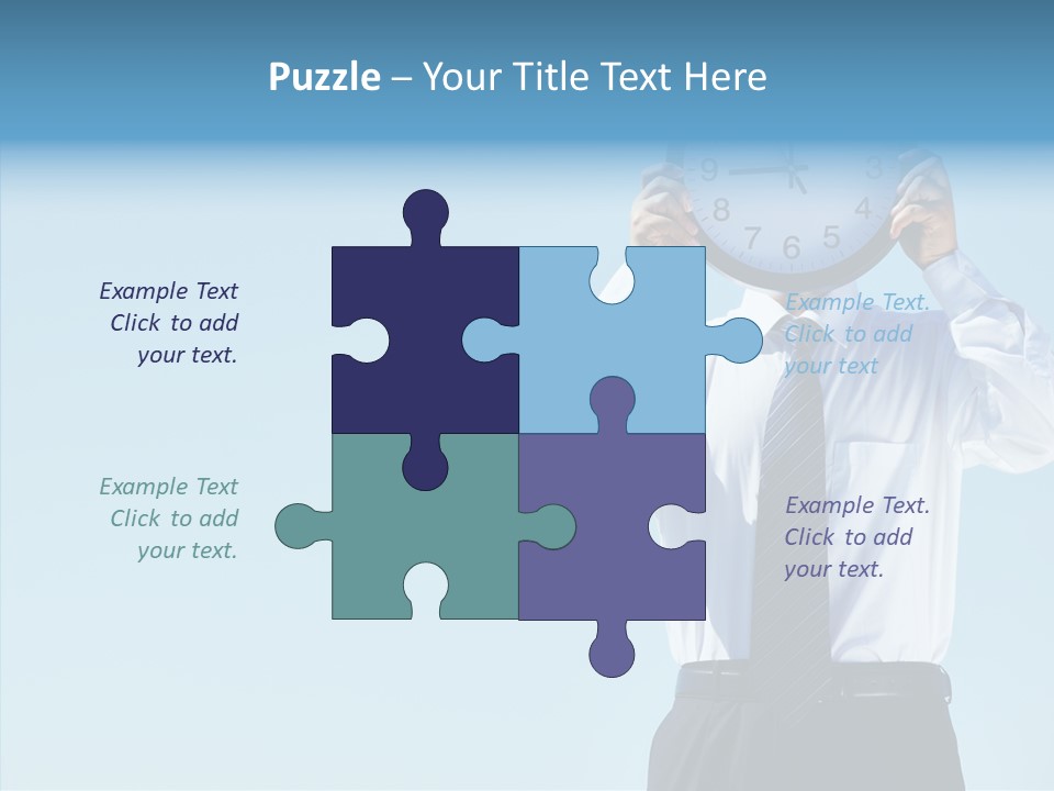 Blue Start Office PowerPoint Template