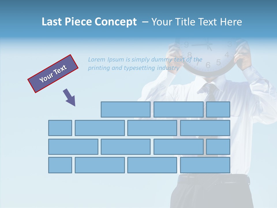 Blue Start Office PowerPoint Template