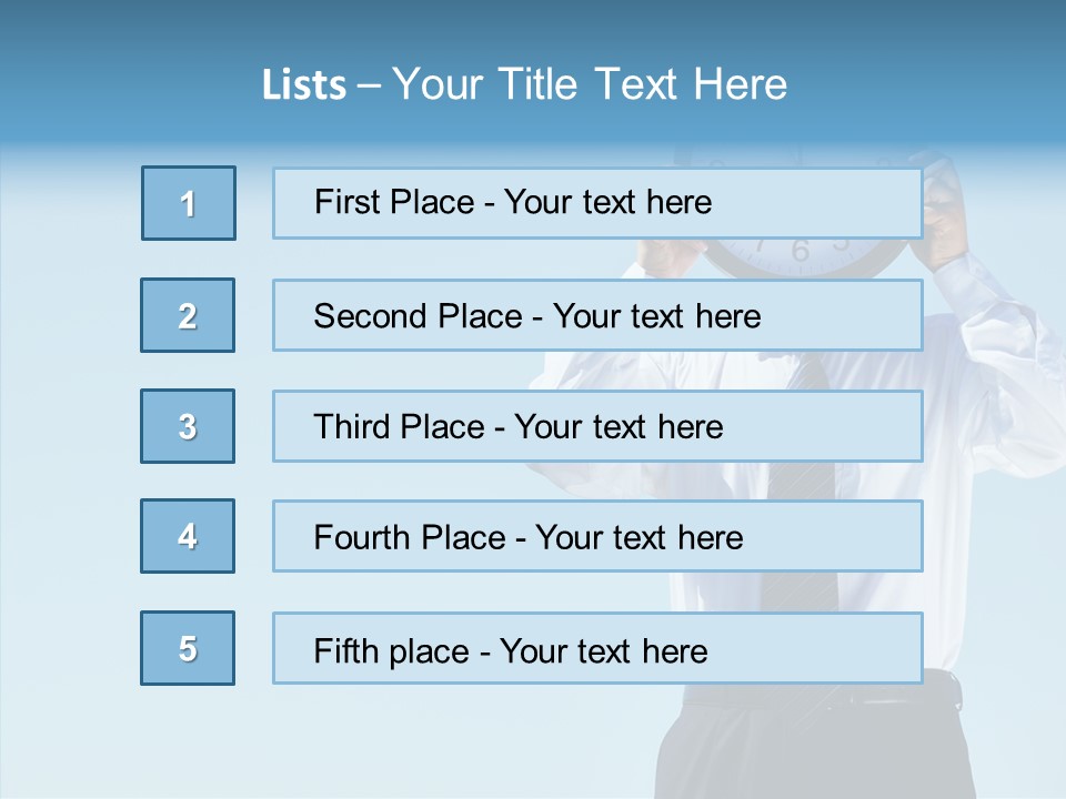 Blue Start Office PowerPoint Template