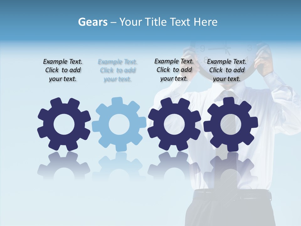 Blue Start Office PowerPoint Template