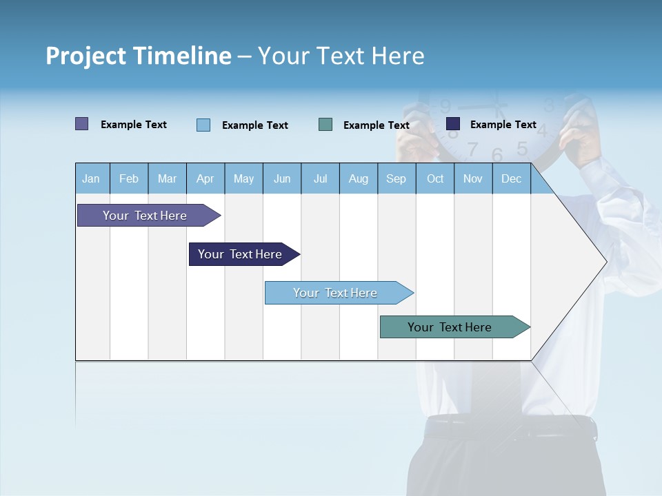 Blue Start Office PowerPoint Template