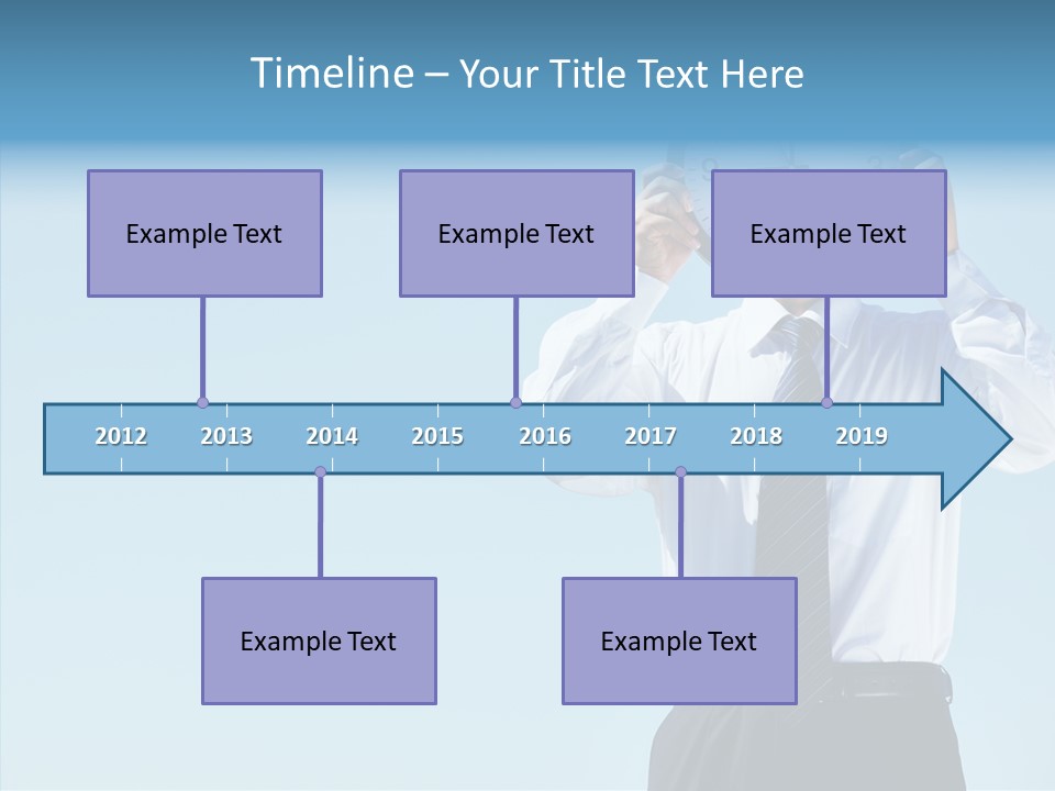 Blue Start Office PowerPoint Template
