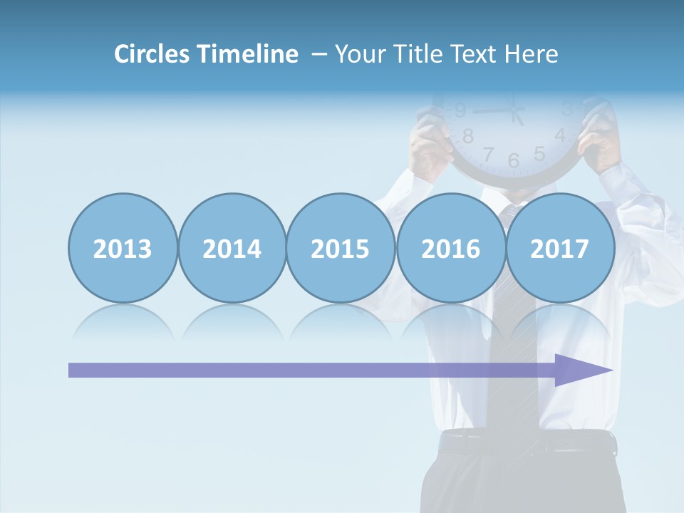 Blue Start Office PowerPoint Template