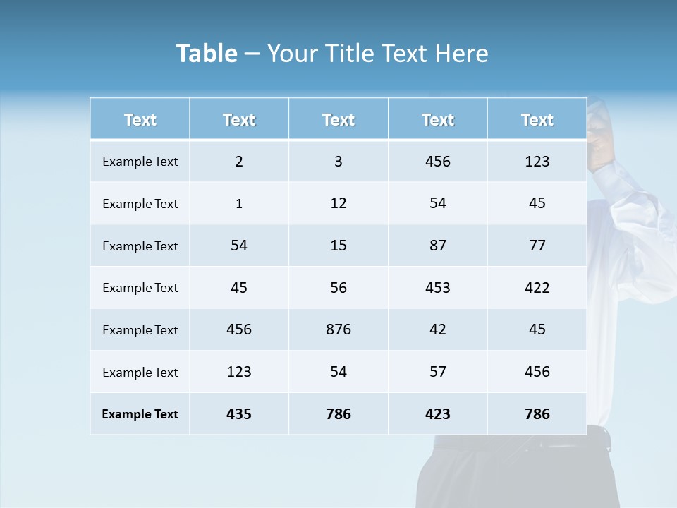 Blue Start Office PowerPoint Template