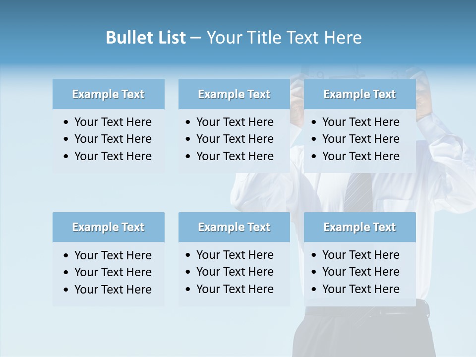 Blue Start Office PowerPoint Template