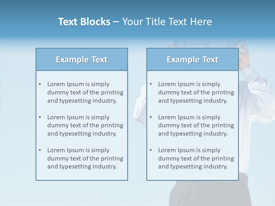 Blue Start Office PowerPoint Template