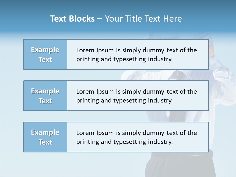 Blue Start Office PowerPoint Template