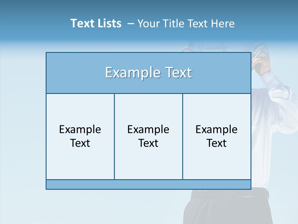 Blue Start Office PowerPoint Template