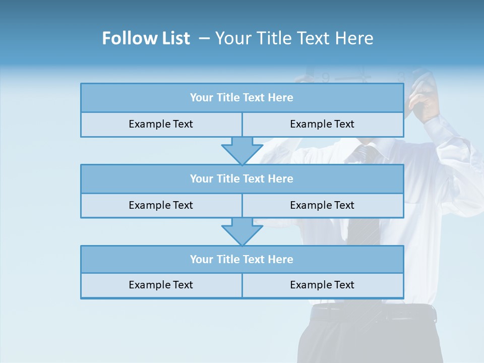 Blue Start Office PowerPoint Template